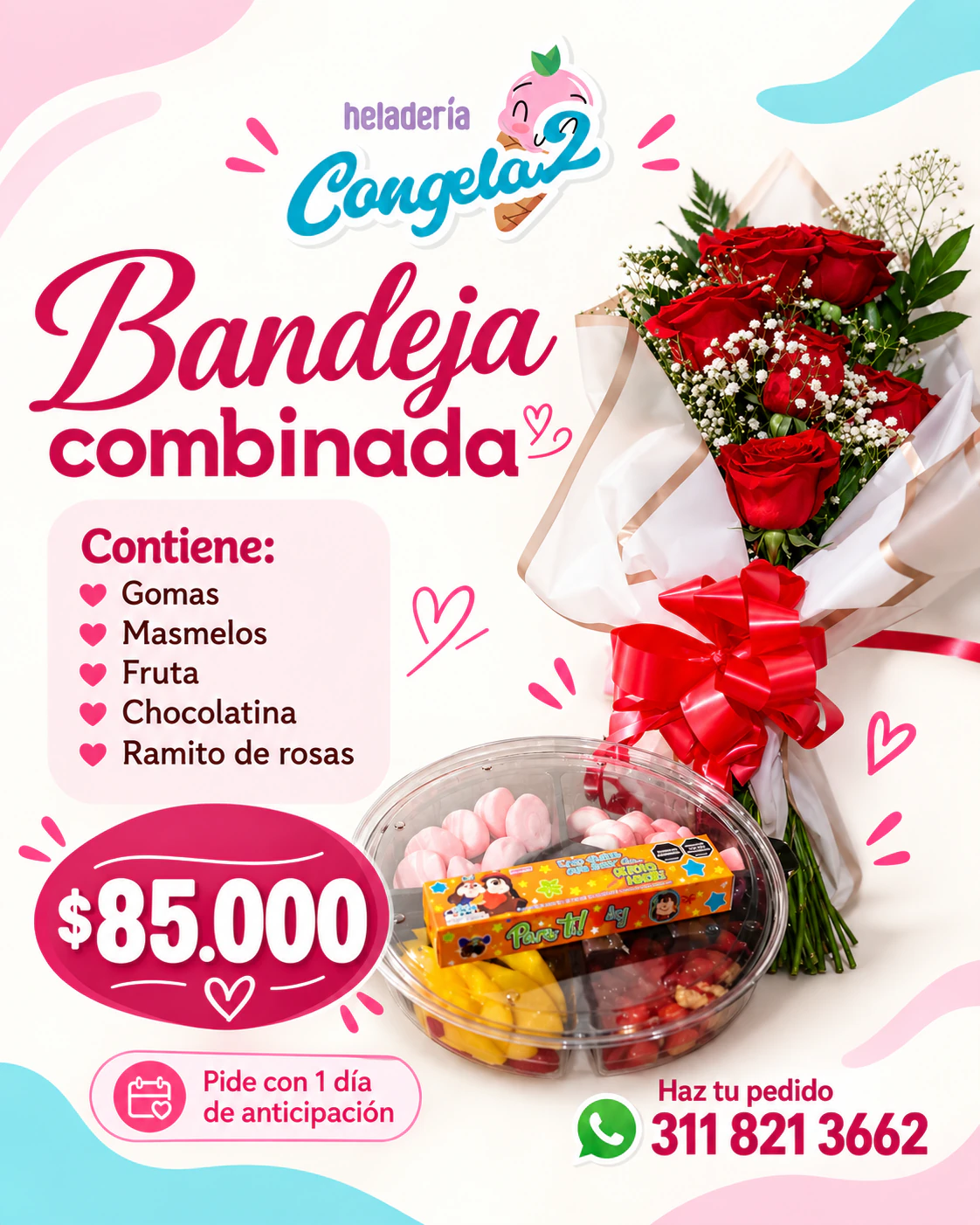 Jardín de Antojos, detalle de Heladería Congela2 en Tunja