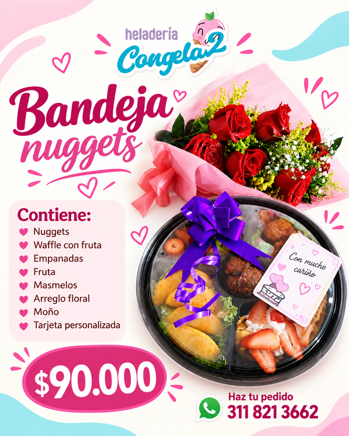Flores y Antojitos, detalle de Heladería Congela2 en Tunja