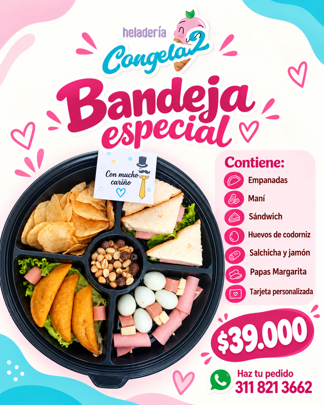 Antojitos del Corazón, detalle de Heladería Congela2 en Tunja